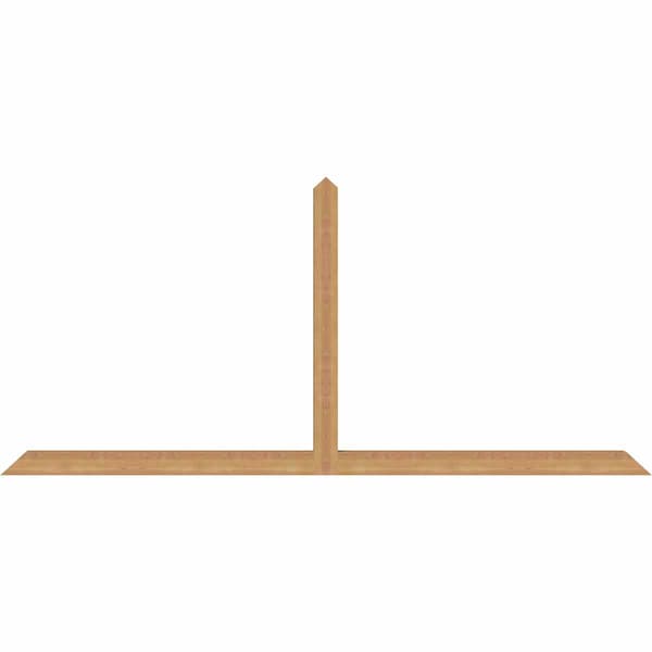 Ekena Millwork Portland Timber Gable Bracket, Western Red Cedar, 96"W x 44"H x 3 1/2"D x 3 1/2"F, 11/12 Pitch GBW096X44X0404POR00SWR - main